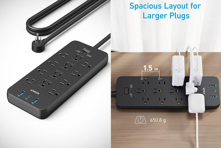 Anker 15-in-1 Surge Protector Power Strip 12 Outlets