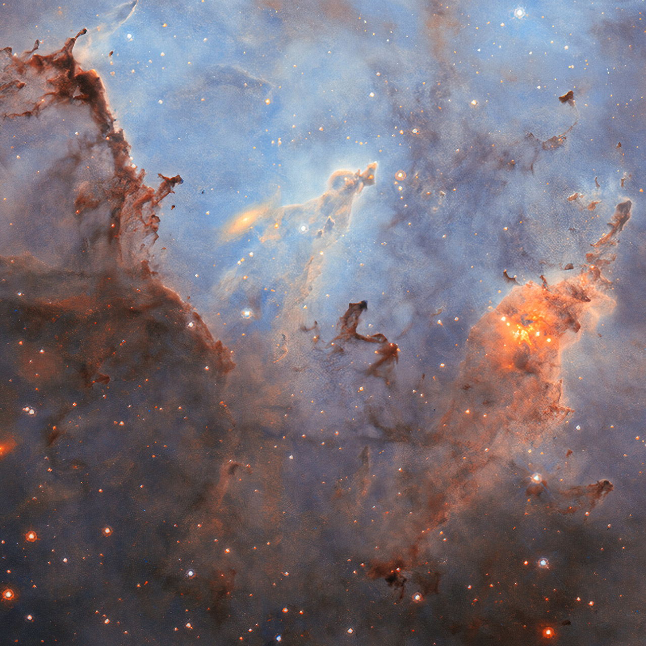 Hubble LMC N44C Cluster Large Magellanic Cloud