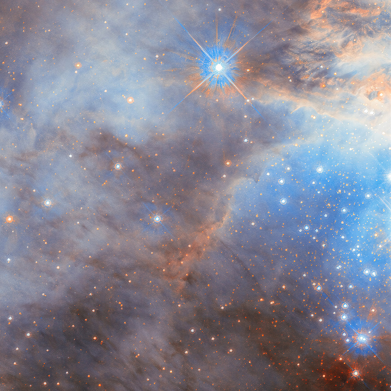 Hubble LMC N44C Cluster Large Magellanic Cloud