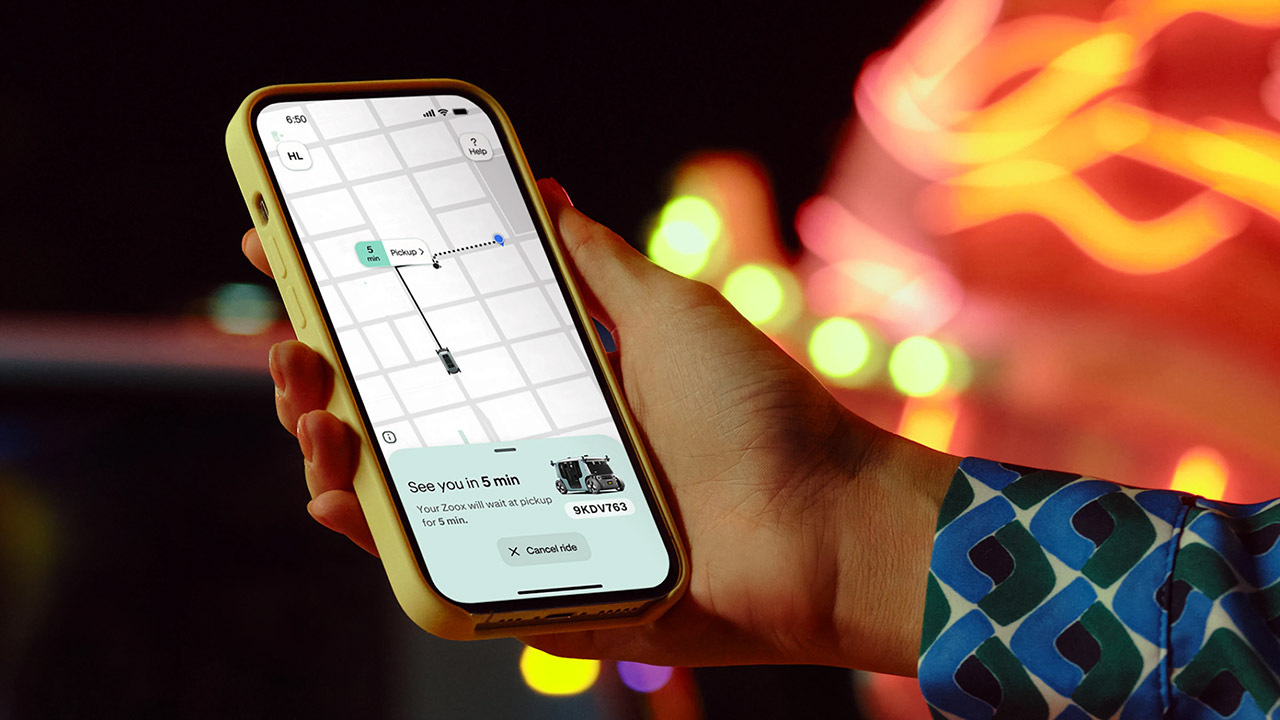 Amazon Zoox Robotaxi Launch Las Vegas Strip