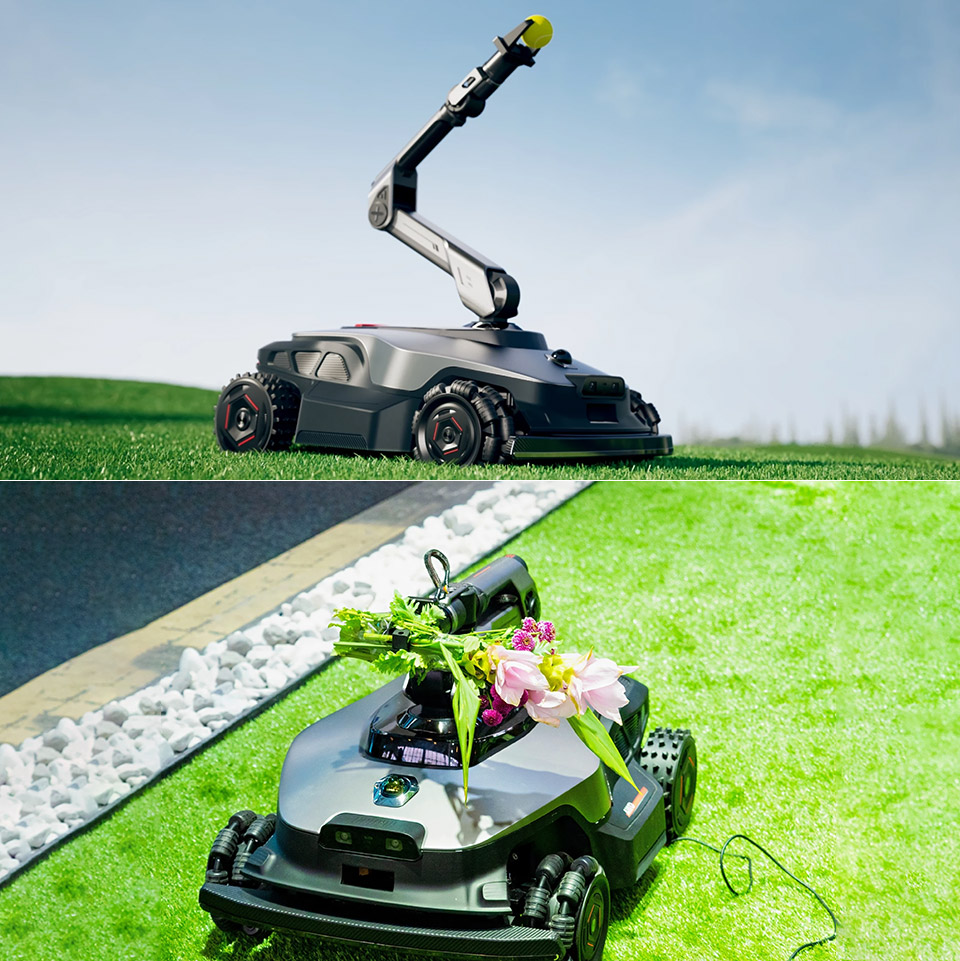NexLawn Master X Vision Lawn Mower Robot Arm