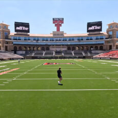 One Take Drone Flythrough Texas Tech Football