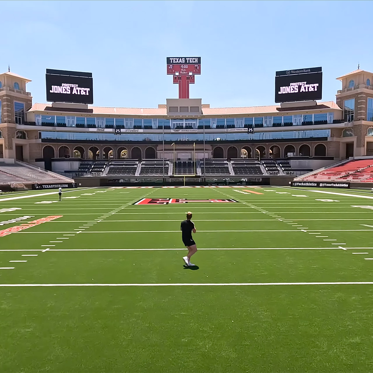 One Take Drone Flythrough Texas Tech Football