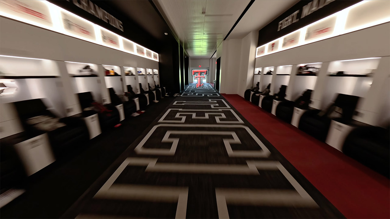 One Take Drone Flythrough Texas Tech Football