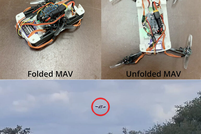 Foldable Micro Air Vehicle Drone AVFL
