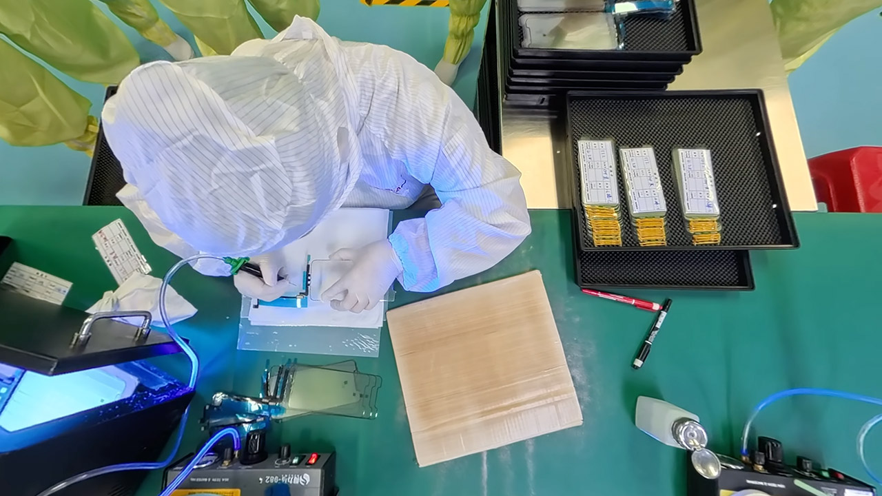Inside iPhone Screen Factory