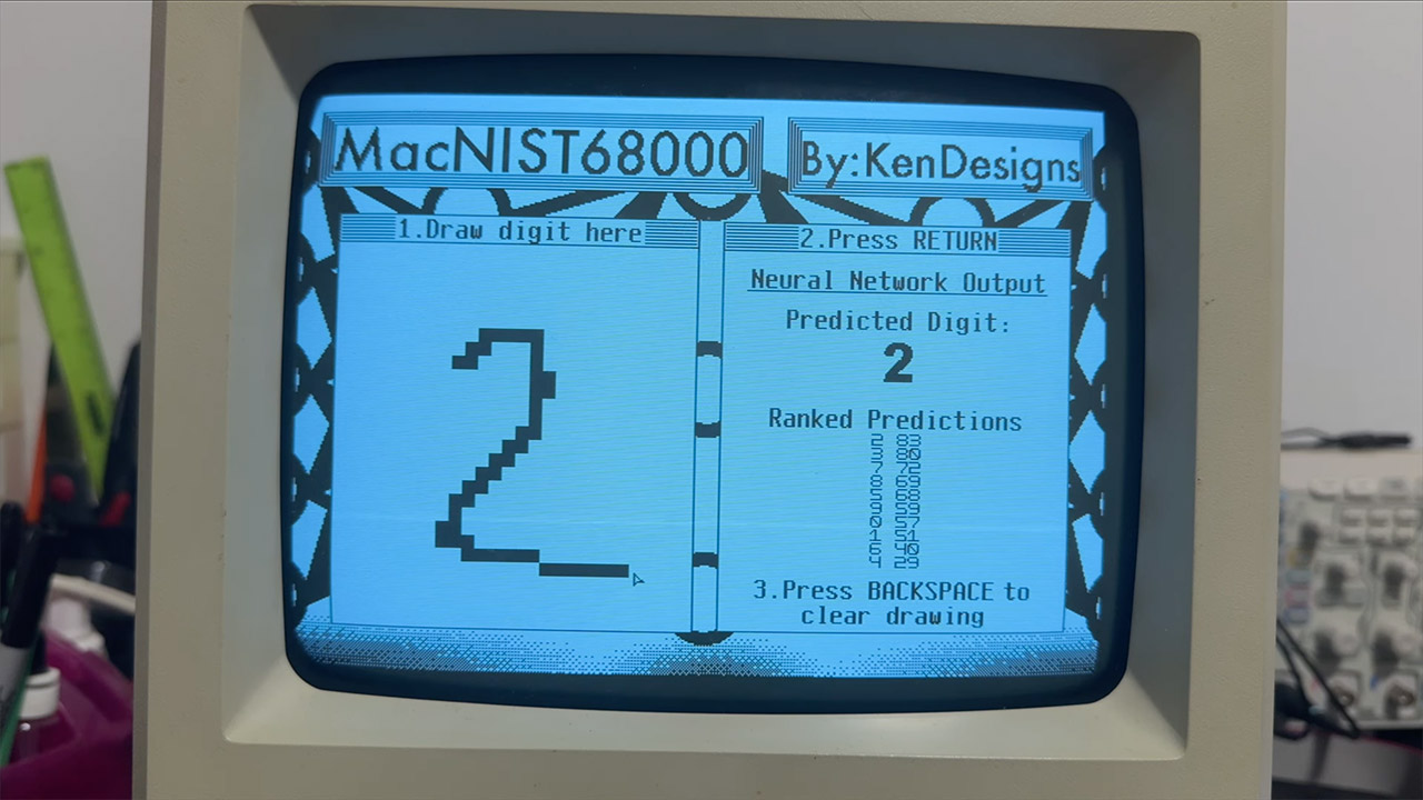 Neural Network AI 1984 Mac