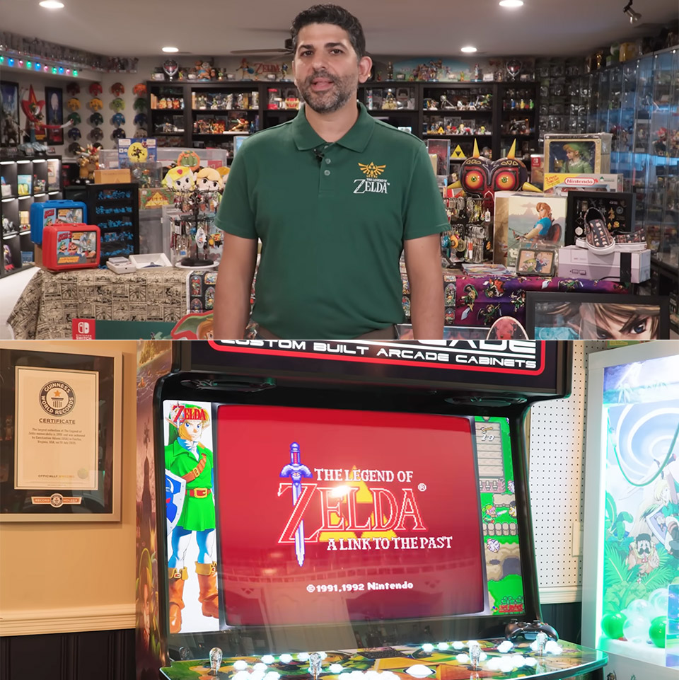 Constantine Adams Largest Zelda Collection Guinness World Record