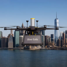 Uber Eats FlyTrex Drone Food Delivery