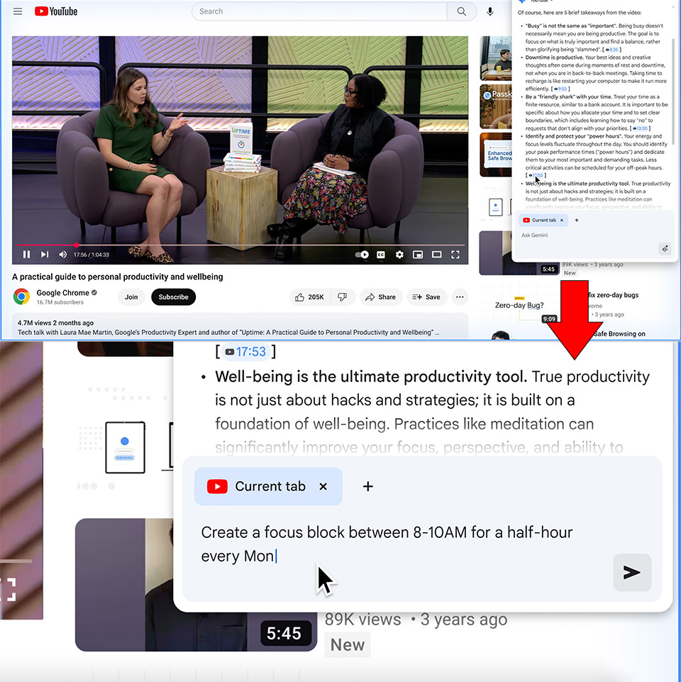 Google Chrome Browser Gemini AI Features