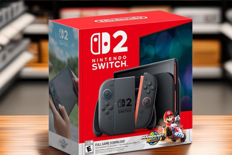 Nintendo Switch 2 Mario Kart Bundle Amazon Availability Unboxing