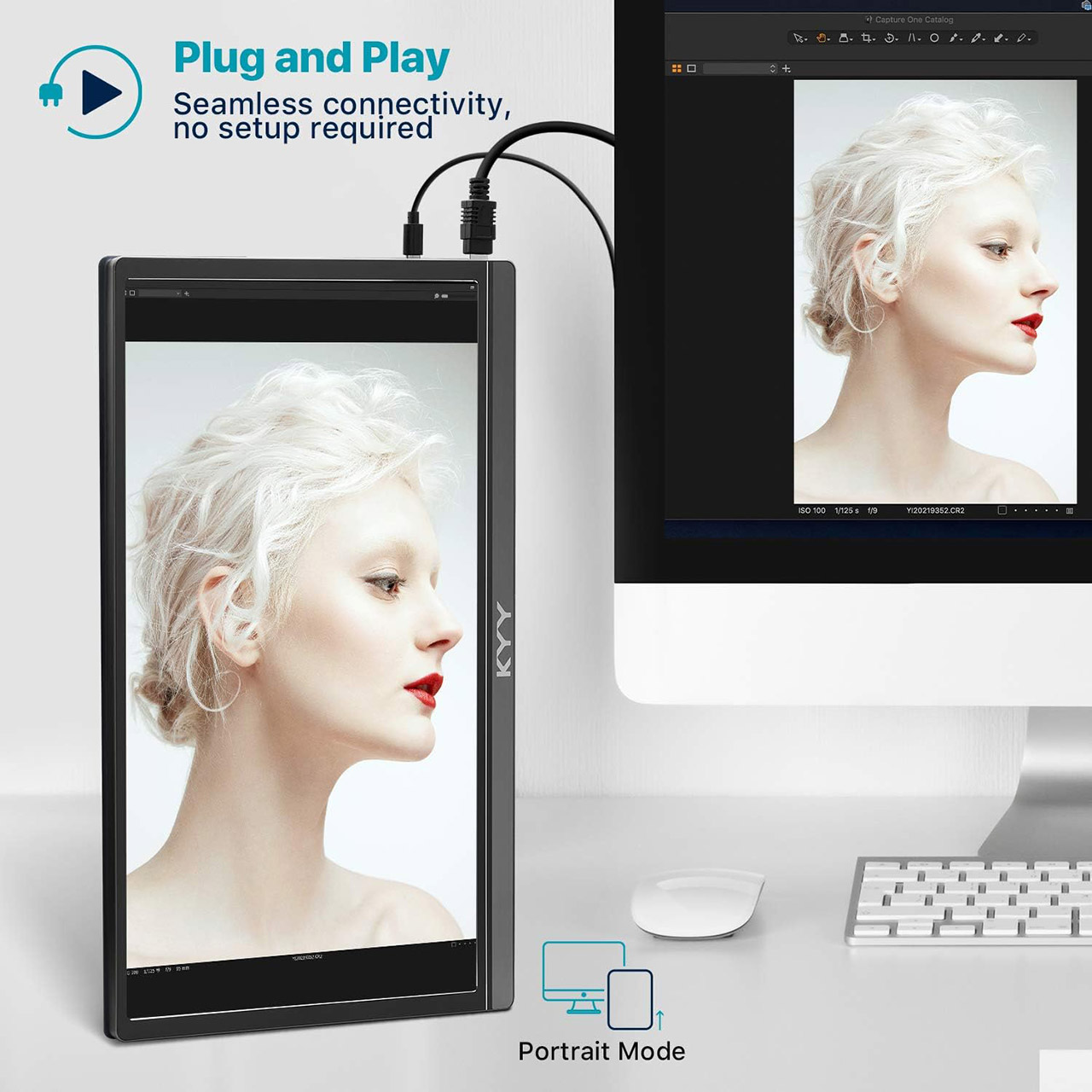 KYY Portable Monitor USB-C HDMI