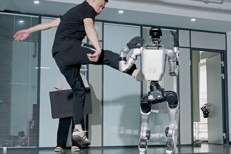 Unitree G1 Humanoid Robot Anti-Gravity Mode