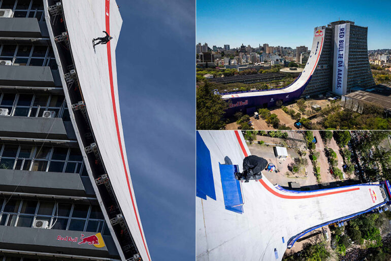 Red Bull Brazil Sandro Dias Skateboard World's Biggest Skate Ramp