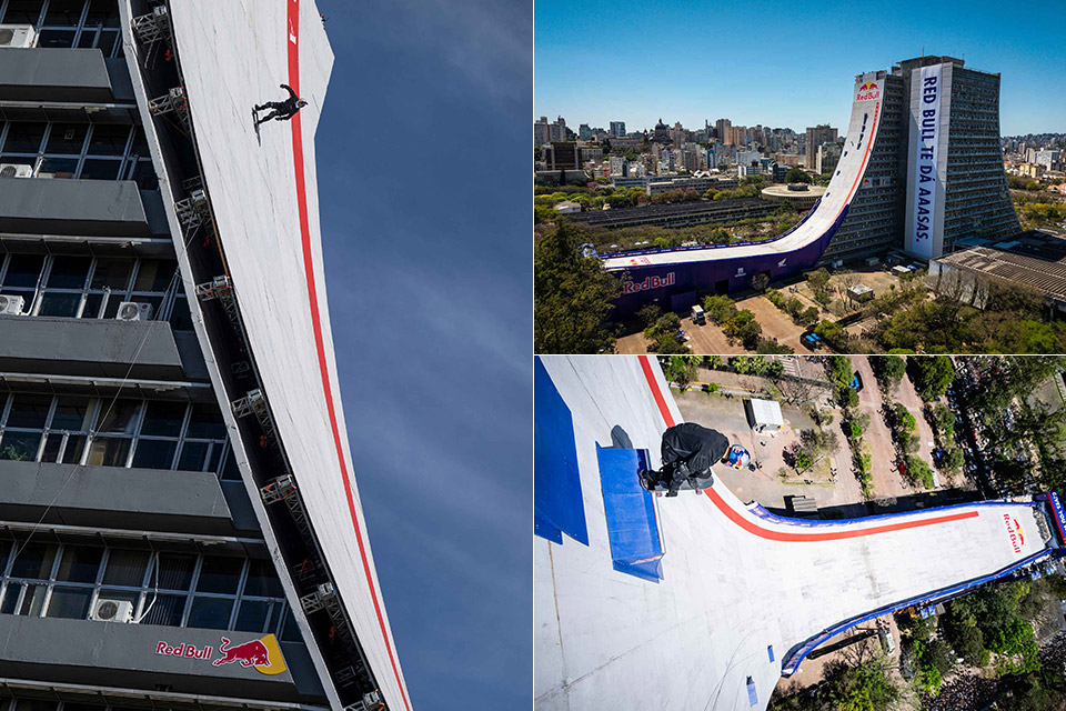 Red Bull Brazil Sandro Dias Skateboard World's Biggest Skate Ramp