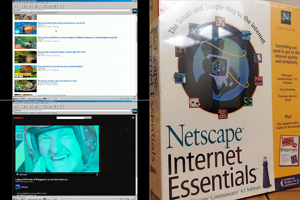 YouTube 1995 Stream Netscape Browser