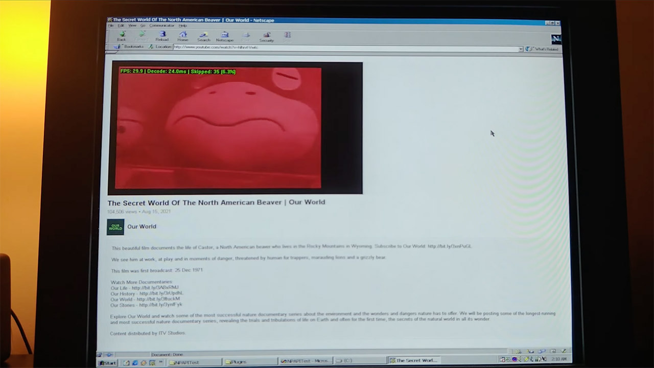 YouTube 1995 Stream Netscape Browser