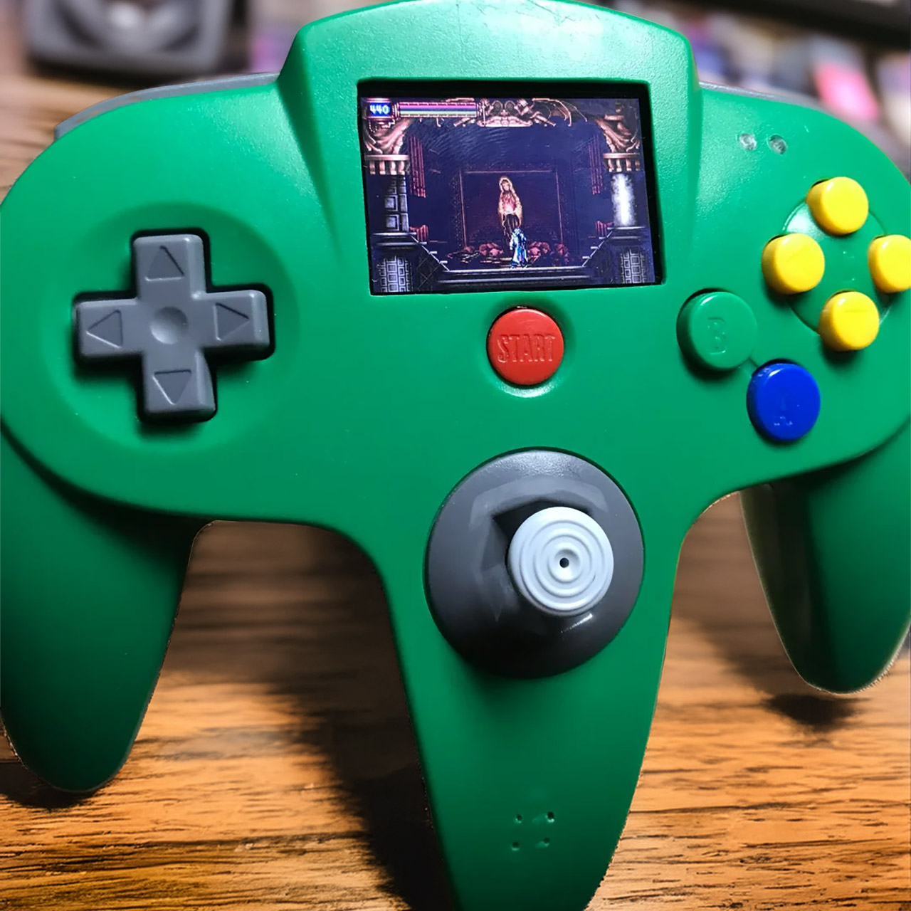Game Boy Micro Inside N64 Controller Mod