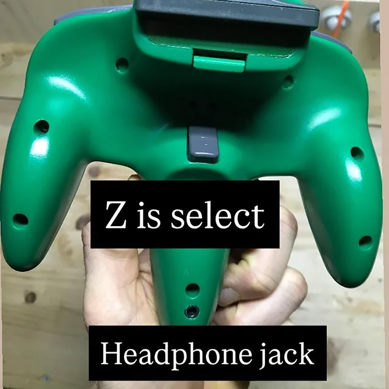 Game Boy Micro Inside N64 Controller Mod