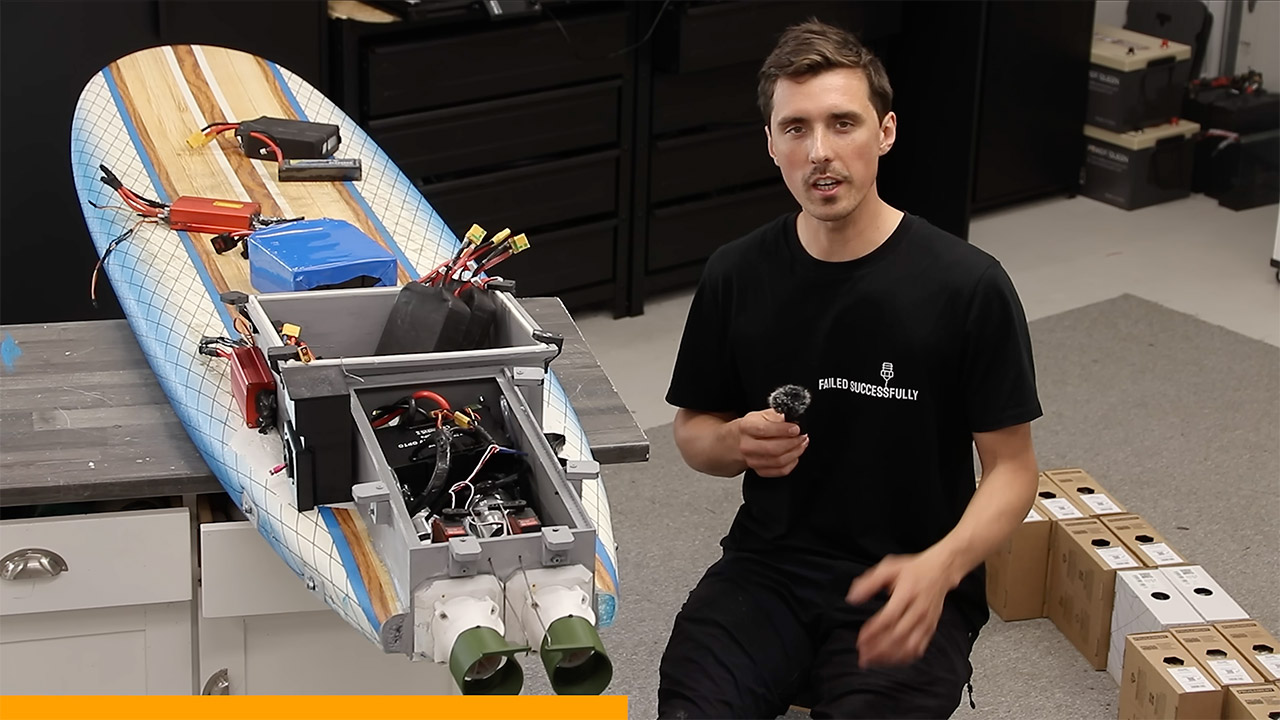 Electric Surfboard Thrust Vectoring Mod