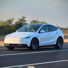 Tesla Budget Model Y Standard Spy Shot Leak