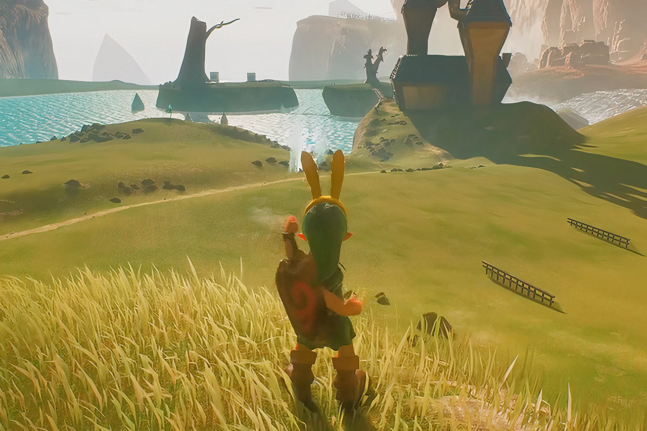 CryZENx Ocarina of Time Remake Unreal Engine 5.7 Lake Hylia Zora Fountain