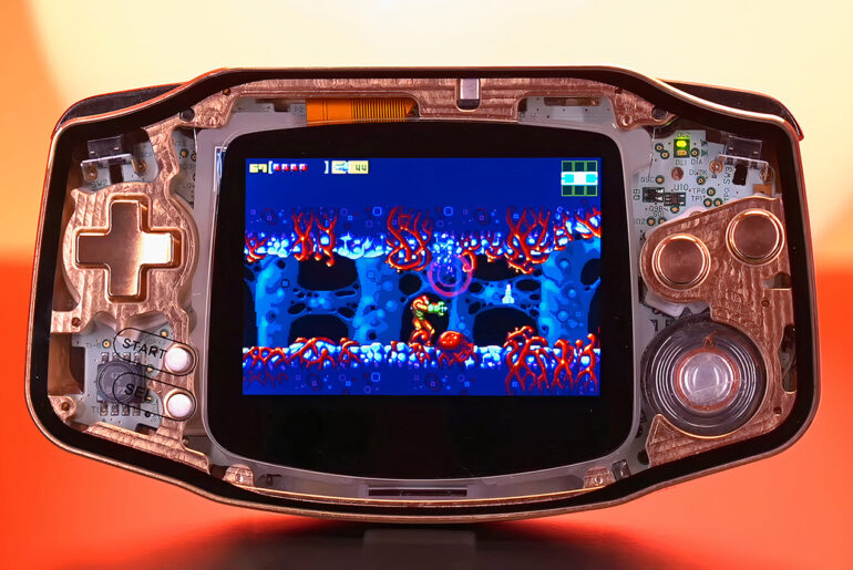 Boxy Pixel Skeleton Kit Game Boy Advance GBA Mod