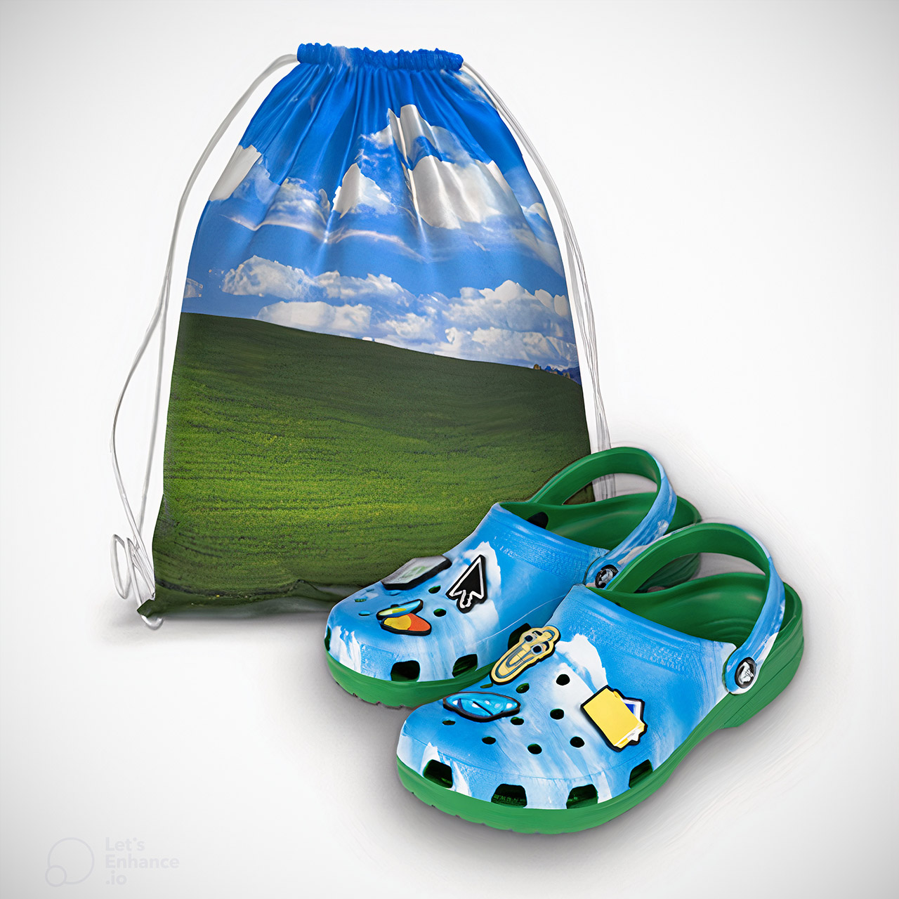 Microsoft Windows XP Crocs Clogs