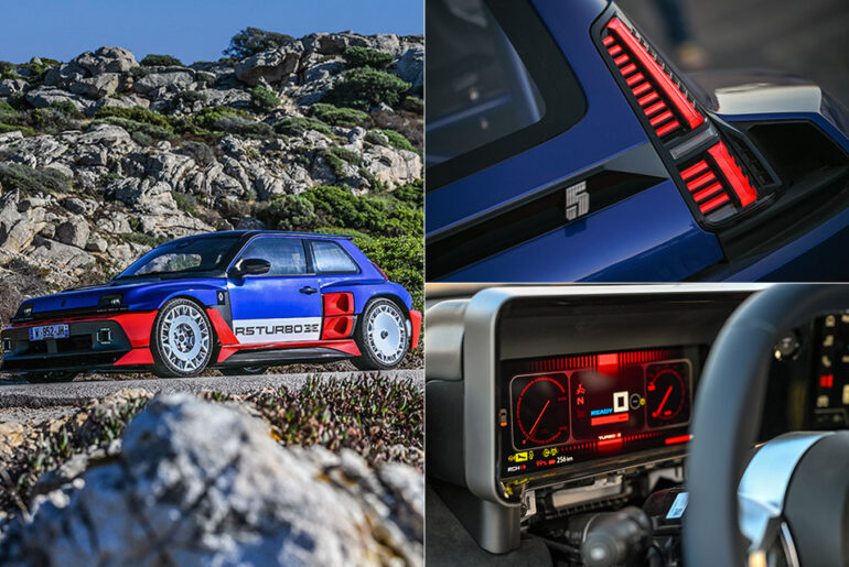 Electric Renault 5 Turbo 3E Rally Car Test