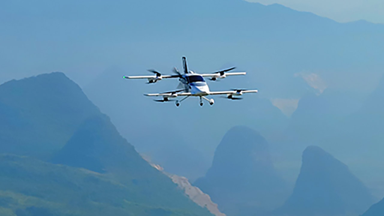 eHang VT35 Pilotless Passenger Aircraft eVTOL Drone