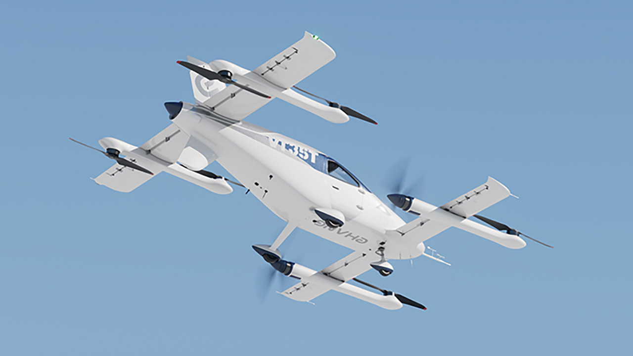 eHang VT35 Pilotless Passenger Aircraft eVTOL Drone