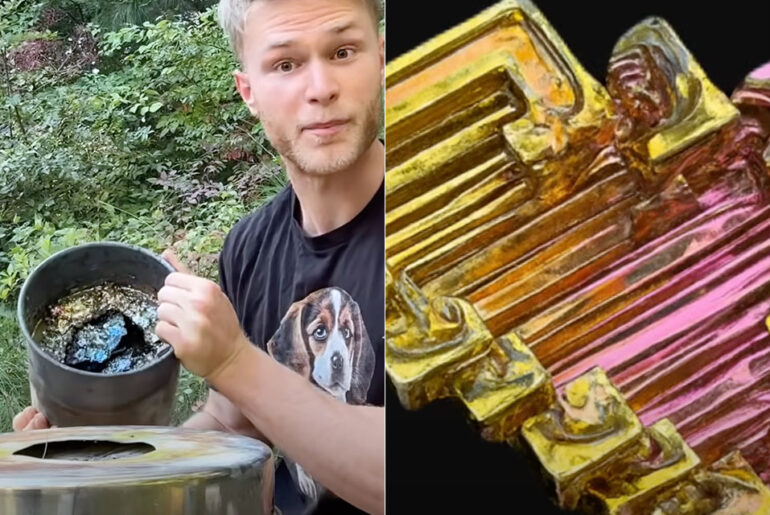 Why Bismuth Crystals Form Naturally
