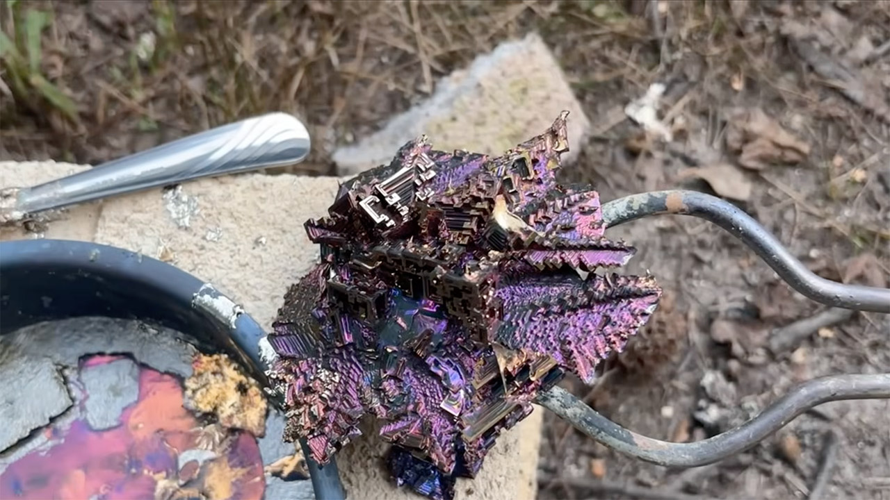 Why Bismuth Crystals Form Naturally