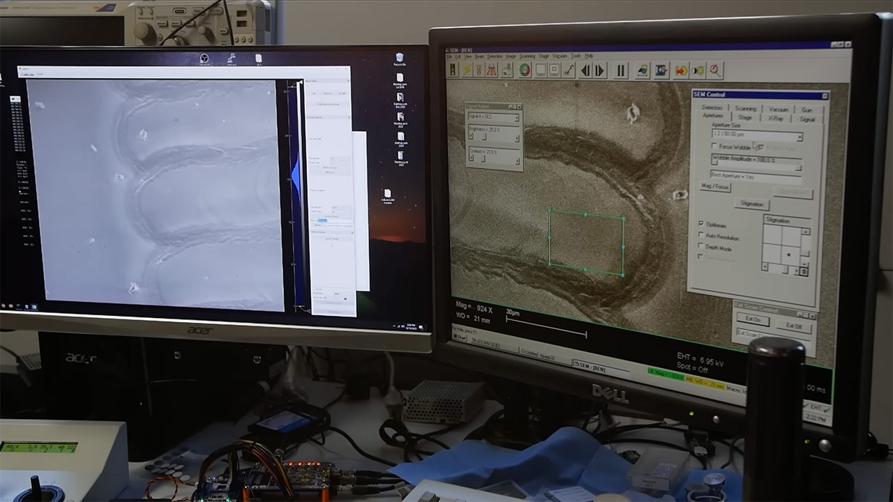 Almost Holograms MOPA Laser