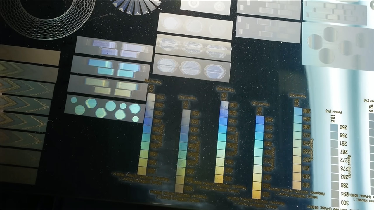 Almost Holograms MOPA Laser