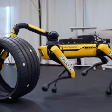 Boston Dynamics Spot Robot Dog Whole Body Manipulation Tires