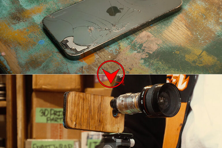 DIY Lens Mod Broken iPhone Cinema Camera