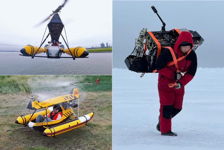 Janus-I Suitcase Helicopter