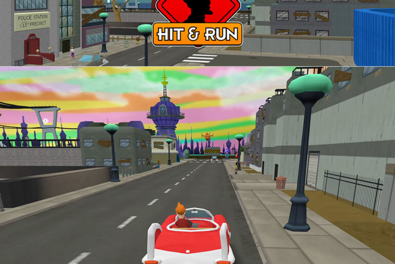 Futurama Hit and Run Simpsons Mod Screenshot