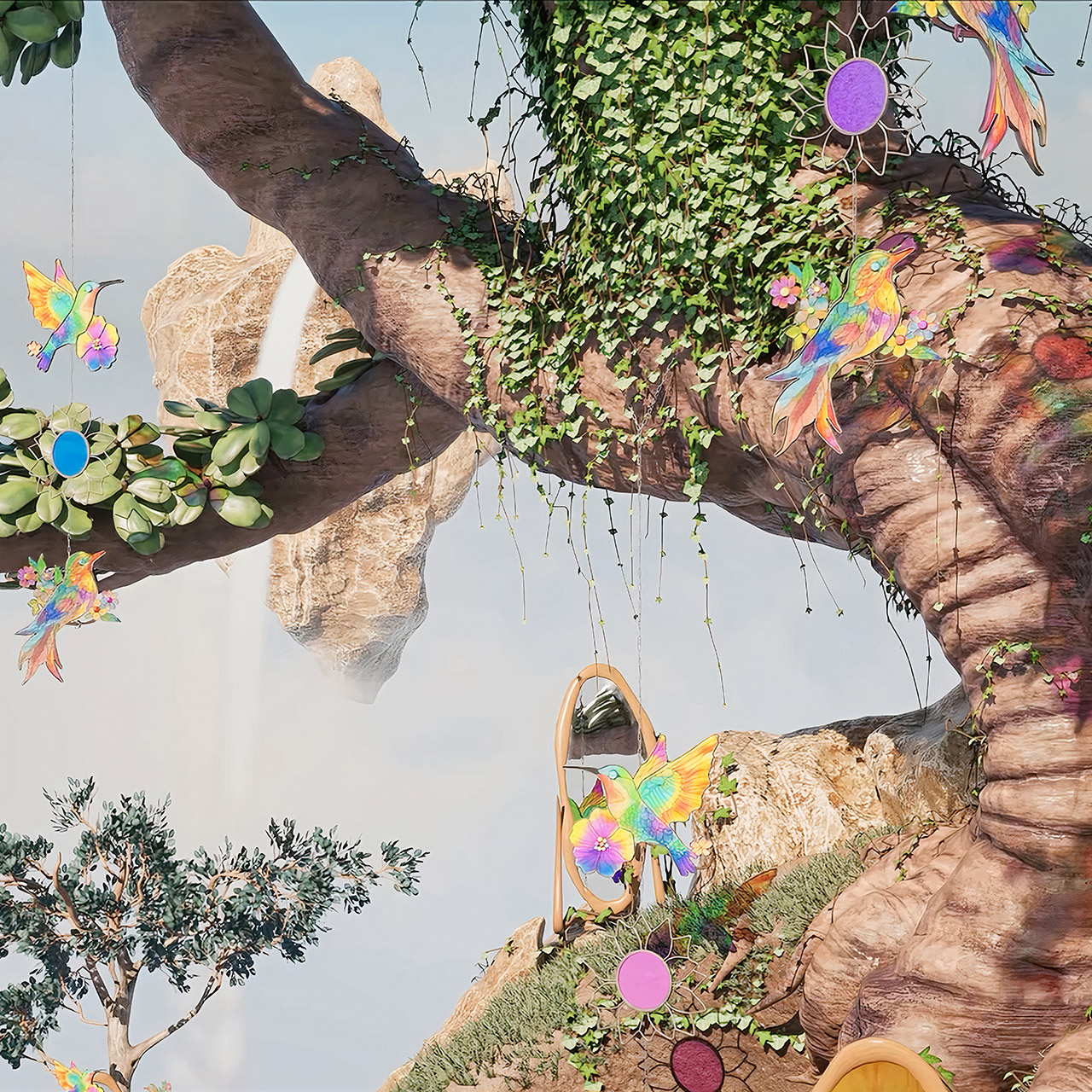 NVIDIA Bonsai Diorama Tech Demo RTX Mega Geometry