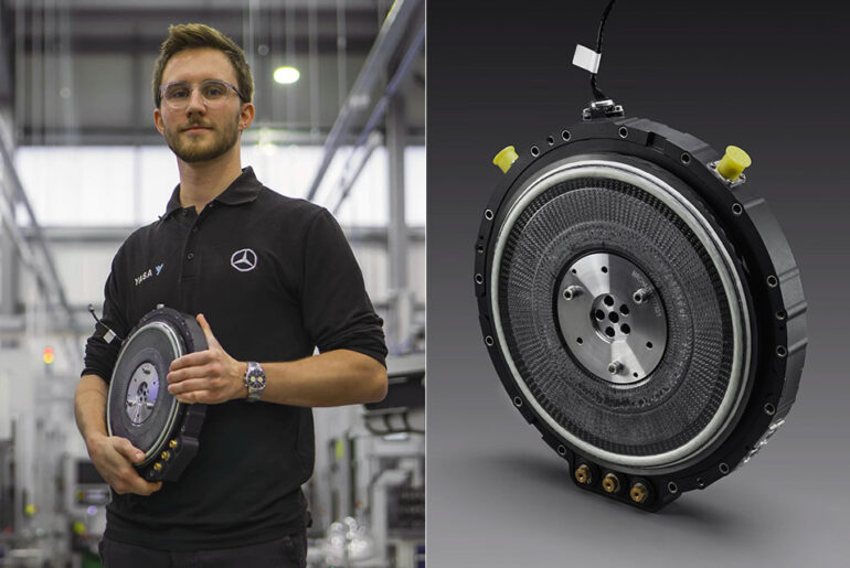 YASA Axial Flux Prototype Motor EV Mercedes