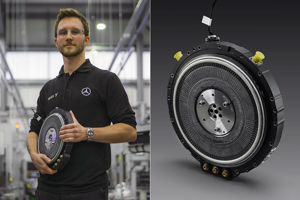 YASA Axial Flux Prototype Motor EV Mercedes