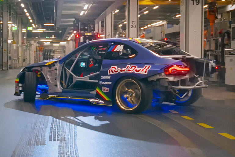 Red Bull BMW M2 Drift Munich Factory