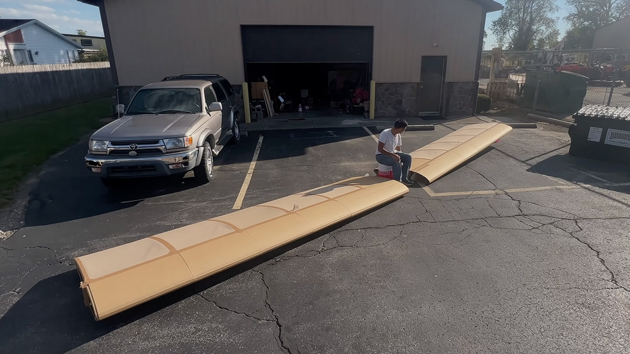 Flyable Airplane Wing Cardboard Trash