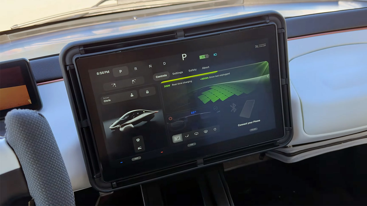 Aptera Solar EV Interior