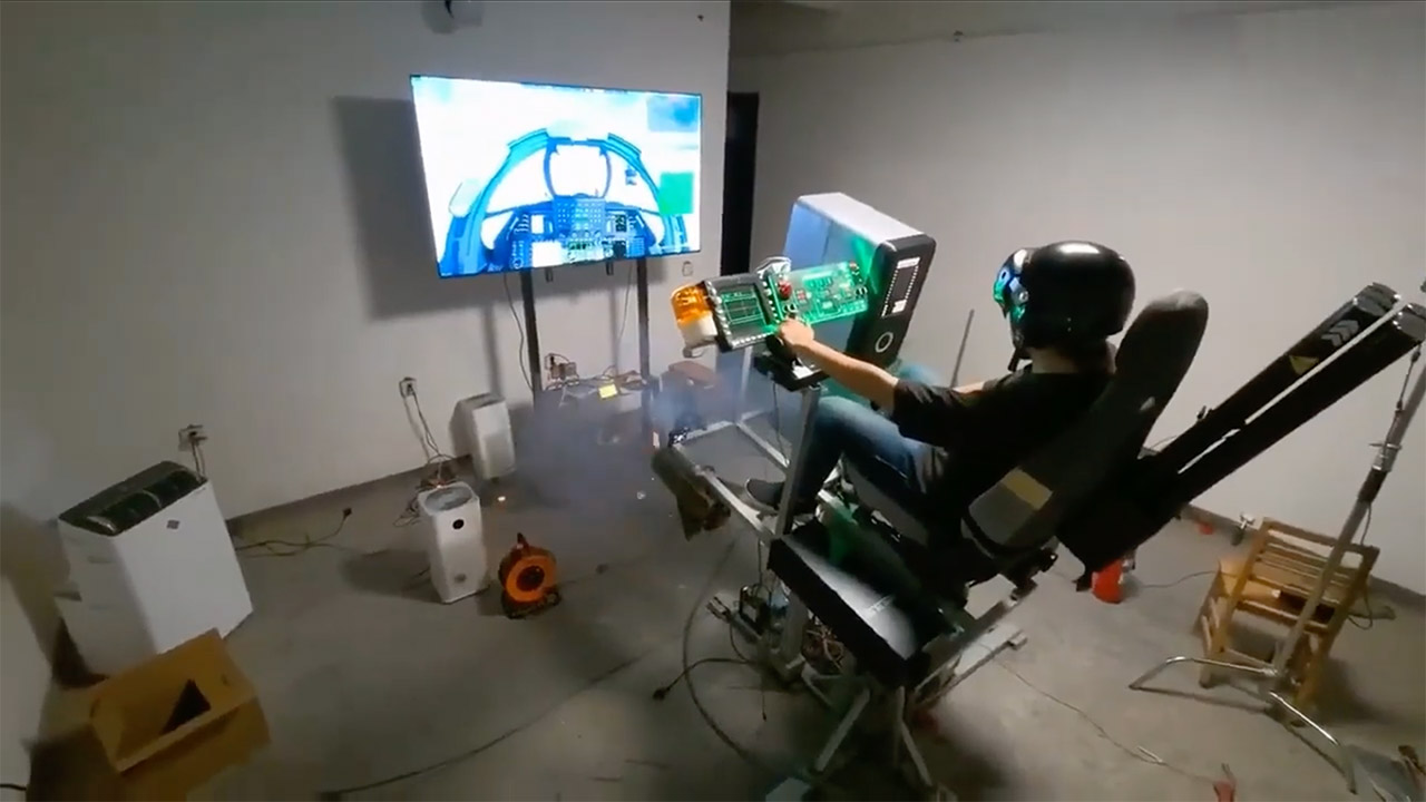 Ultimate Fighter Jet Simulator Rig