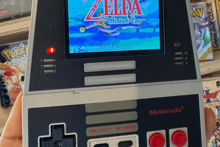 NES-Boy Advance is a Handheld Born from Two Eras NES-BOY Advance Nintendo DSi Handheld Mod
