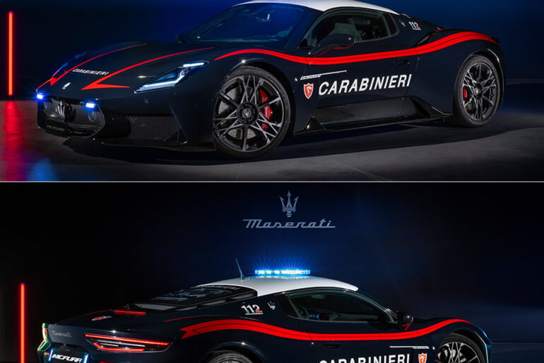 Maserati MCPURA Joins Italy’s Carabinieri, is a Supercar Built for Saving Lives Maserati MCPURA Italy Carabinieri Police Force