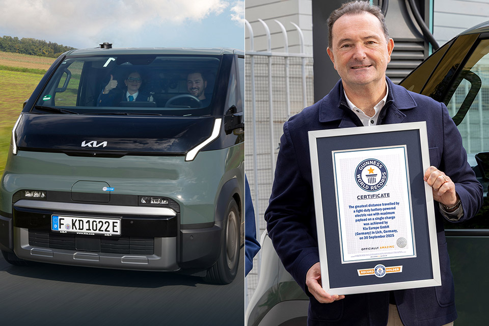Kia PV5 Cargo Van EV Guinness World Record