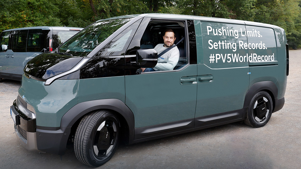 Kia PV5 Cargo Van EV Guinness World Record